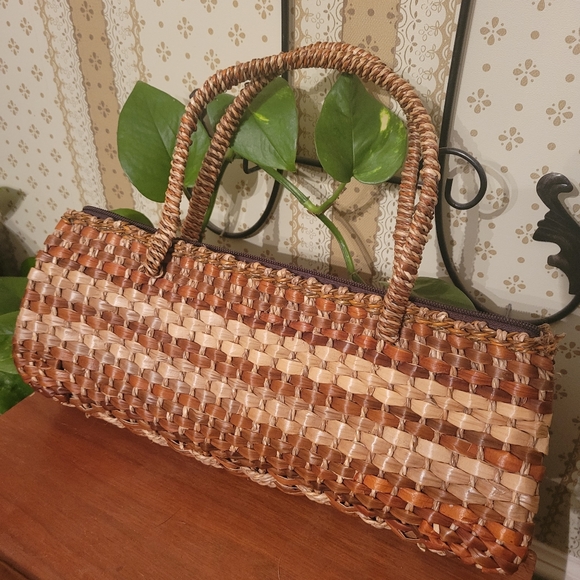 Vintage wicker clutch - Picture 4 of 4